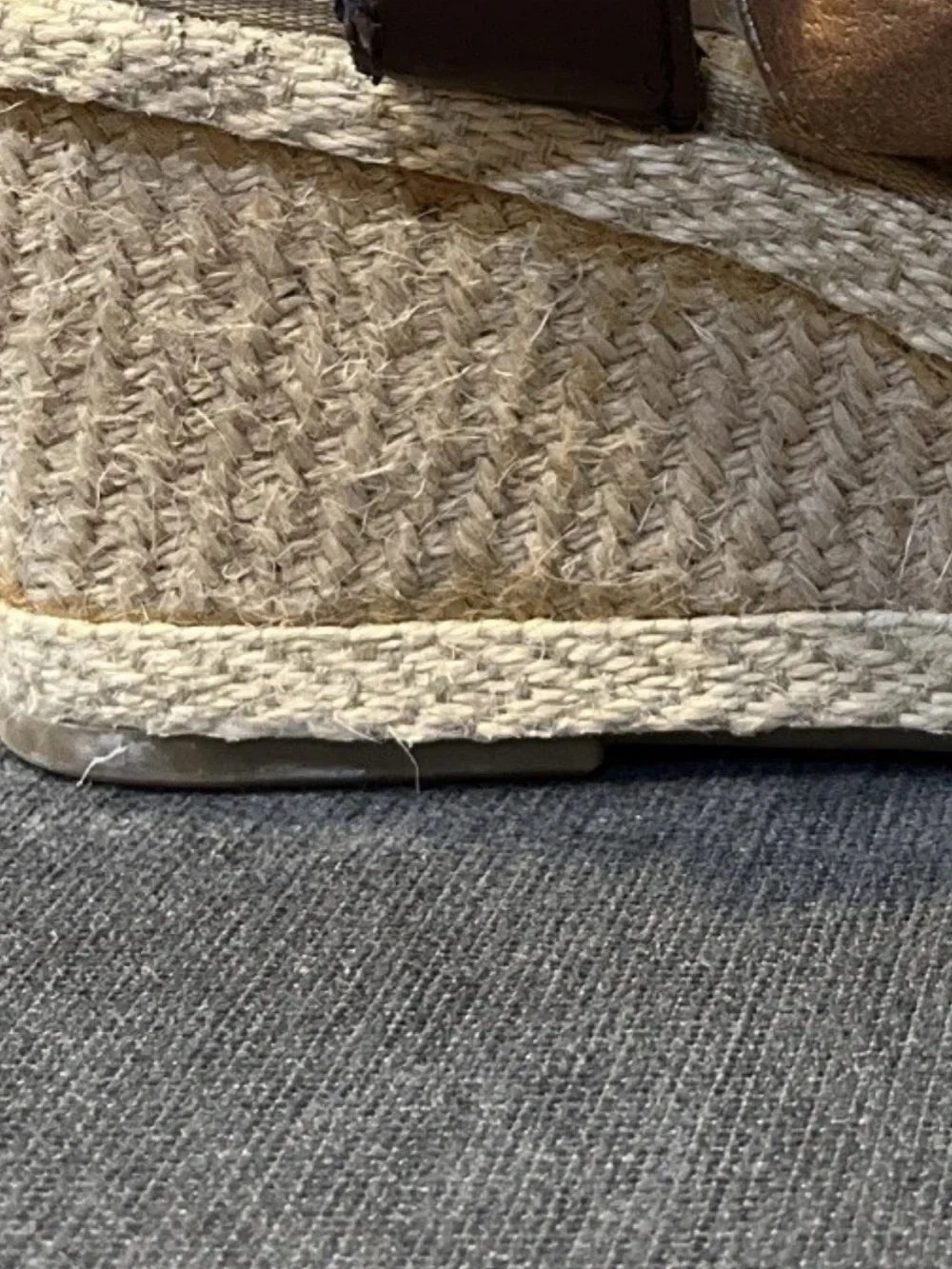 Lucky Brand Keane espadrilles Natural Crisscross Wedge Sandals 9M